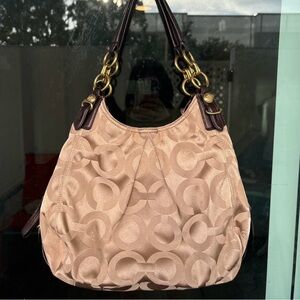 Maggie Mia Tan Coach shoulder bag!